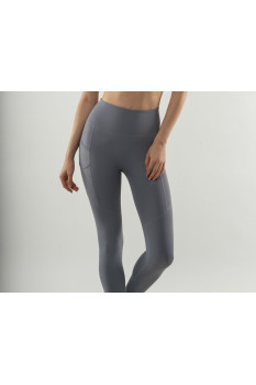 woman leggings gym - blue