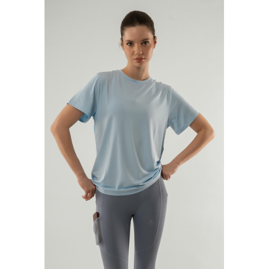 woman gym tshirt - blue