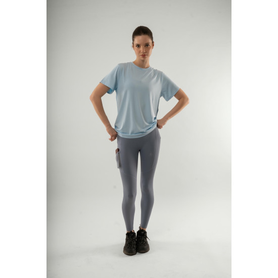 woman gym tshirt - blue