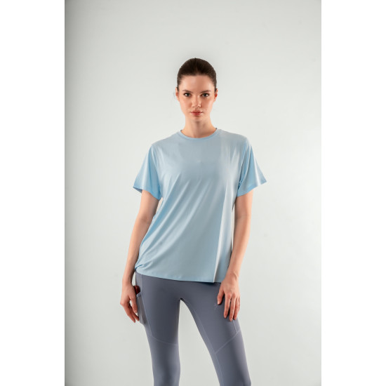 woman gym tshirt - blue