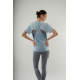 woman gym tshirt - blue